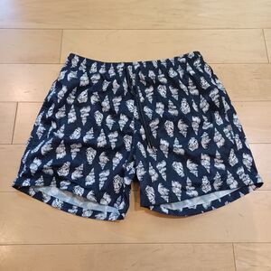 Kiwi St Tropez Men's Seashell All Over Print Swim Trunks Board Shorts 30"x 5.5"